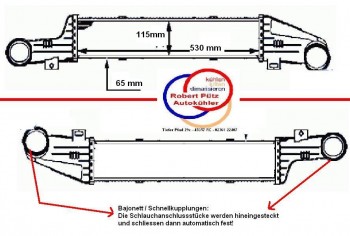 Ladeluftkühler OE, Mercedes W210, S210, 320 CDi, Limo & Kombi