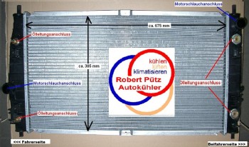 KÜHLER Wasserkühler Chrysler 300 M (LR), 2,7L, 3,2L, 3,5L, V6