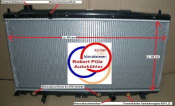 Kühler, Wasserkühler,  Honda Jazz III, GE, 1,2 - 1,4 L, ab 07.2008