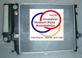 KÜHLER, Wasserkühler m. Deckel BMW E34 ATM, intrigierter Ölk. (520*440mm)