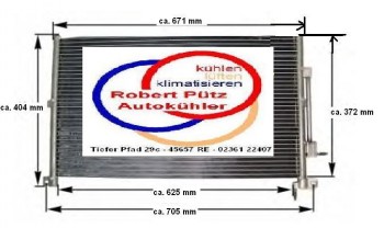 Kondensator, Klimakondensator, Ford Mondeo, Mondeo III