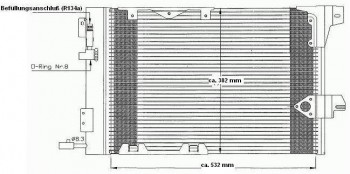 Klimakondensator, oh Trockner, Astra G & Zafira (AU Zulieferer)