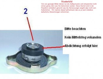 Deckel, Kühlerdeckel, Kühlerverschlussdeckel, Opel Frontera B