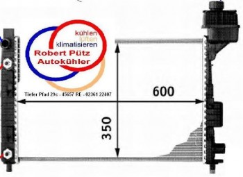 Kühler, Mercedes A Klasse, Mercedes W168, A14, A160, NEU