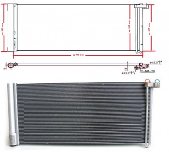 Kondensator, Klimakondensator Porsche Panamera (970) Benziner & Diesel