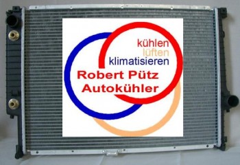 KÜHLER, Wasserkühler, BMW, E32, E34, (3,0-3,5L), m. Klima & Automatik