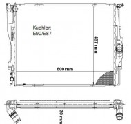 Kühler, BMW E90, BMW 3er, BMW 325 - 330i, Schalter