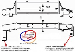 Ladeluftkühler OE, Mercedes W210, S210, Limo & Kombi