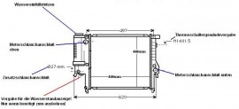 KÜHLER, Wasserkühler BMW E36, Z3, Schalt- & Automatikgetriebe m. Klima