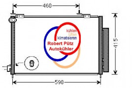 Klimakondensator mit Trockner,  Honda CR-V / Modell 2 / SUV