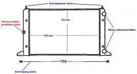 KÜHLER, Wasserkühler, Ford Galaxy, VW Sharan, Seat Alhambra