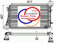 Ladeluftkühler Turbokühler Seat Altea / Leon, 1K0145803 F, H, Q