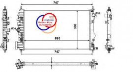 KÜHLER Wasserkühler SAAB 9-5, 2,8 / / V6, 13241723