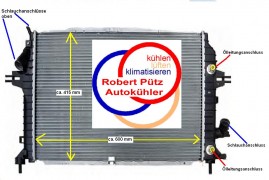 KÜHLER Wasserkühler Opel Zafira B, 1,7 & 1,9 CDTi & 2,0 Benziner