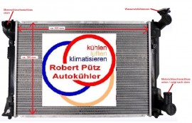 Kühler, Wasserkühler, Toyota Avensis, T25, ccm 2,0