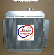 Kühler ALU, Aluminium Wasserkühler, BMW 02, E10, 1502, 1602, 1802, 2002