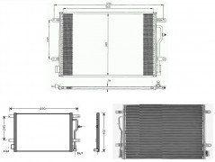 Klimakondensator, Klimakühler, Audi A6 Typ C5