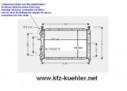 Kühler, Wasserkühler, Fiat Coupe, Alfa 146, auch TD (Diesel)