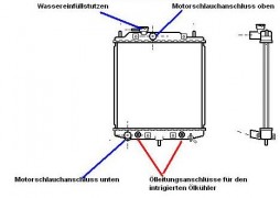 KÜHLER, Wasserkühler, Daihatsu Move, Daihatsu Cuore, Automatik