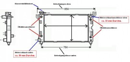 Kühler, Chrysler Voyager II (3,3 - 3,8i), AWD, GS, Benziner