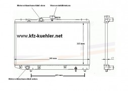 Kühler, Wasserkühler, Toyota Starlet, P9, P8