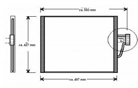 Kondensator, Klimakondensator, BMW E39, Modelle 520 i - 540 i