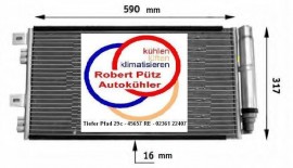 Kondensator, Klimakondensator mit Trockner, BMW Mini, Benziner