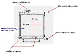 Kühler, Wasserkühler, Chrysler Voyager (ES), Schalter, Automatik