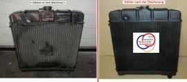 Wasserkühler, Kühler Überholt, (STN) für MERCEDES W110, Schaltgetriebe, Heckflosse