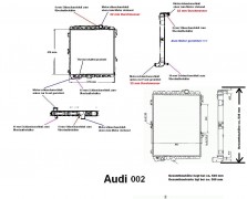 KÜHLER, Wasserkühler, Audi 80, Audi 90, bis 2,3L, a. VW Modelle