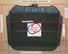 Kühler Wasserkühler m. TH-Gewinde, Ford Capri III , 2,8 L , Schalter, 11.79 - 08.87