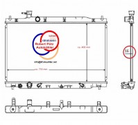 Kühler, Wasserkühler,  Honda CR-V 2,4 VTEC Benziner / Modell 3