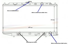 Kühler, Wasserkühler,  Honda Civic, Honda CRX, mit Automatik ....