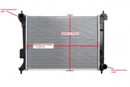 Kühler Wasserkühler Hyundai i20, 1,2 - 1,6 L
