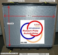 Kühler, Wasserkühler KIA Sorento (JC) ab 2002, Schaltgetriebe