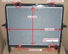 Kühler Wasserkühler KIA Sorento I, JC, 3,5 V6, 143 KW, Automatik auch Schalter