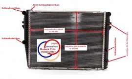 Wasserkühler Kühler Nachbau, MERCEDES 300 SL, W107 / R107