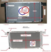 Neuer KÜHLER / Wasserkühler Vollaluminium, Mercedes, R129, W129, 280 SL, 300 SL, 320 SL
