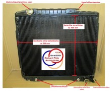 Kühler Überholung / Leistungsverbessert Netzerneuerung, Wasserkühler, Mercedes Benz W116, 350 & 450 SE, SEL, ATM