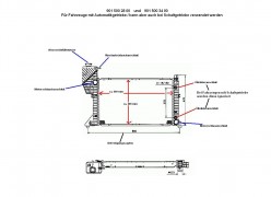 Kühler, Wasserkühler, Mercedes Sprinter, Automatik, Nachrüster