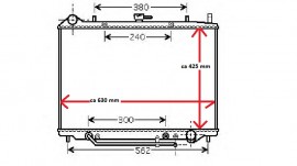 KÜHLER Wasserkühler, OPEL Frontera B, 3,2 & 2,2 i Benziner Automatik
