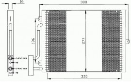 Klimakondensator, Kondensator Mahle/BEHR, Porsche 911 (996) 3,4 - 3,6