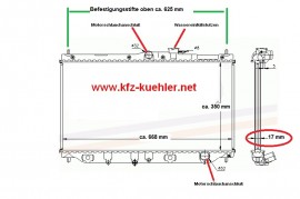 Wasserkühler, Kühler m. Kühlerdeckel, Honda Accord, Honda Prelude, Rover 600