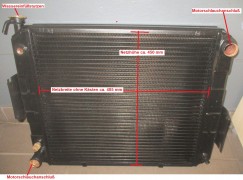 Kühlerüberholung, Kühler / Wasserkühler Netzerneuerung für  Staplerkühler w. z. B. TCM, Hyster, Yale