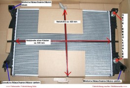 KÜHLER, Wasserkühler, Audi A4 3,0 TDi, B7,  Automatik a. Schalter