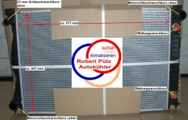 Kühler Wasserkühler AUDI A6 Schalter, 4F2 & 4F5 & 4FH, C6, Automatik