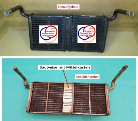 Mercedes R107, C107, W107, SL , Heizungskühler, Wärmetauscher Netzerneuerung, Überholung, A1078350201, 1078350201