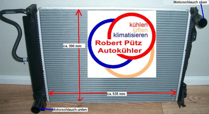 KÜHLER Wasserkühler Chrysler Voyager III, 2,5L CRD (RG)