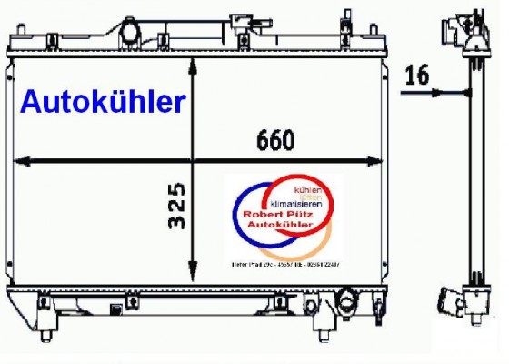 Kühler, Wasserkühler, Toyota Avensis, T22, ST 220, Schalter