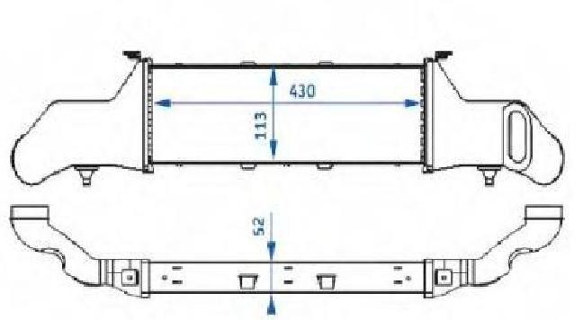 Ladeluftkühler, Mercedes W202, Mercedes W202, S202, C208, A208